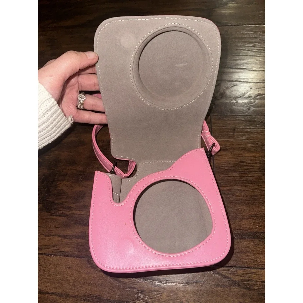 FUJIFILM‎ Instax Mini Pink Leather Protective Camera Case Cover with Strap